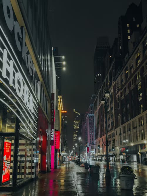 nighttime, nyc